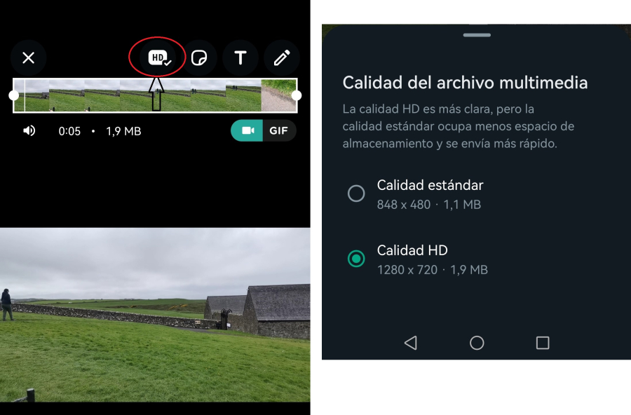 Los videos HD llegaron a WhatsApp